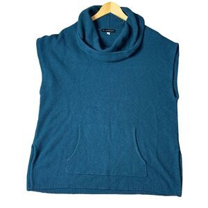 Bryn Walker Cashmere Blend Cowl Neck Pocket Poncho size S